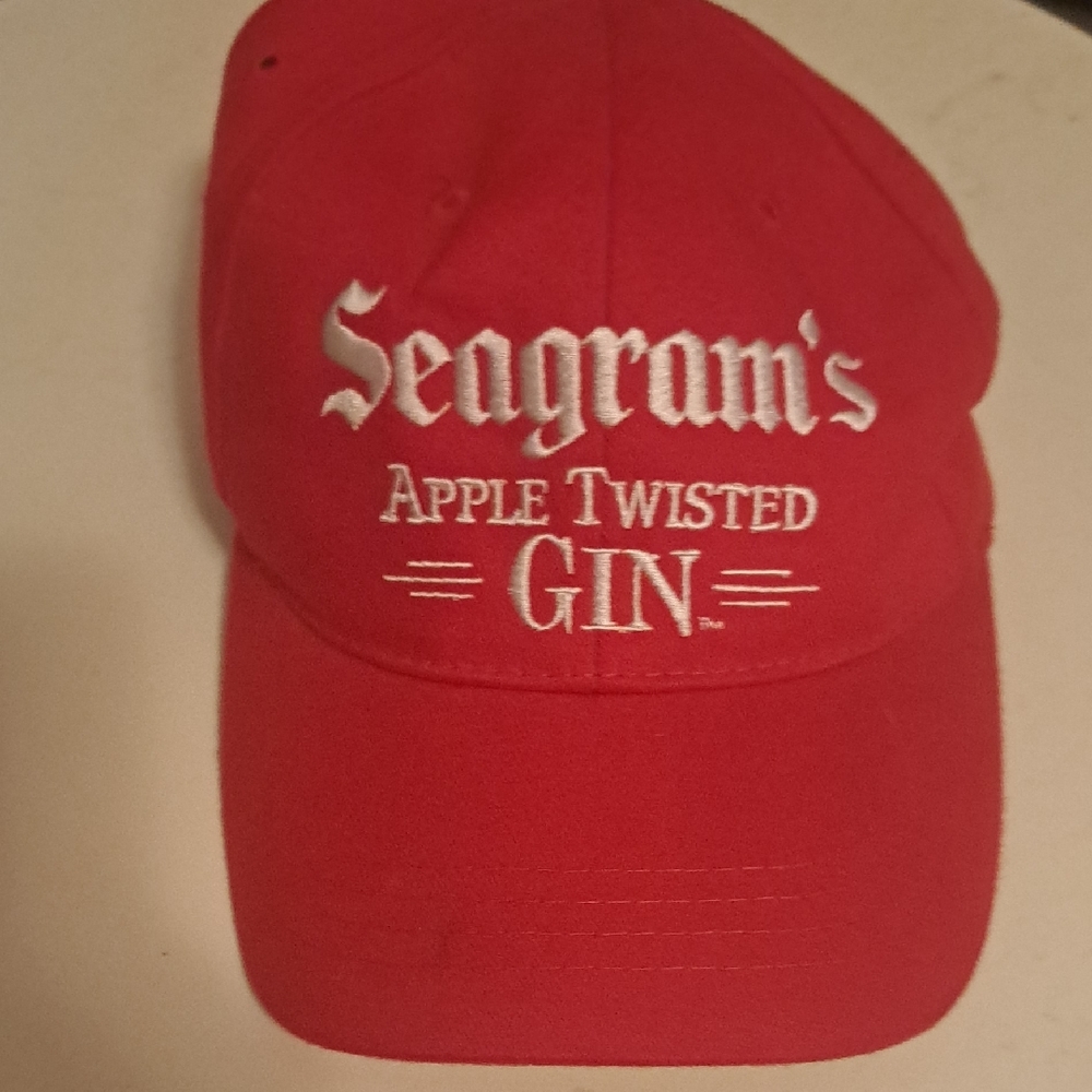 Seagram's Red Baseball Cap